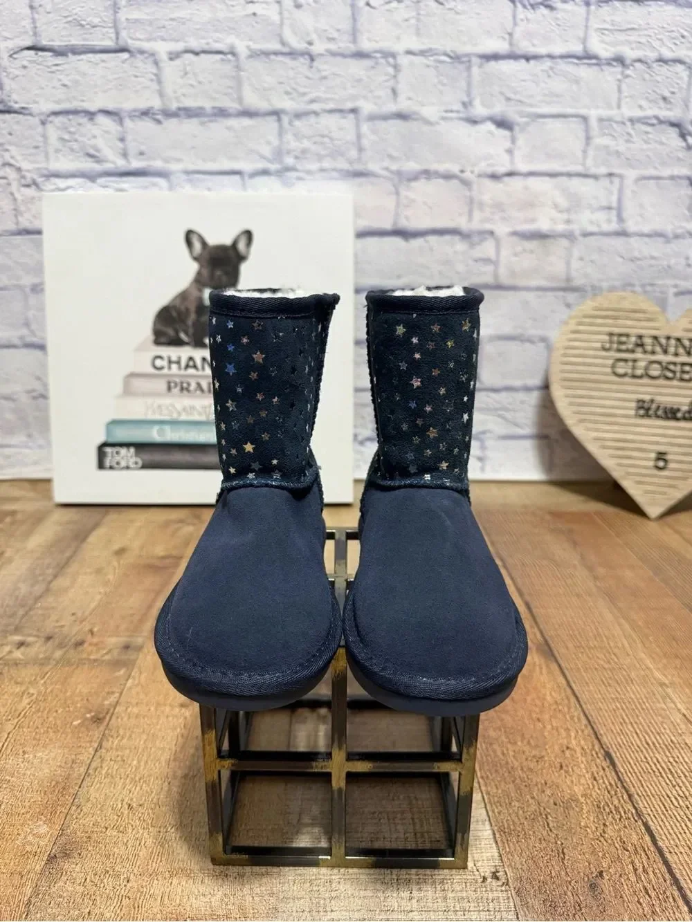 Koolaburra by UGG Kids Koola Short Stars Boots Navy Insignia Size 11